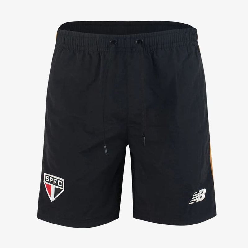 Bermuda São Paulo Viagem New Balance 2026 Preto/Amarelo