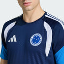 Camisa Cruzeiro Treino Comissão Adidas 2026 C/Patrocínio Azul Marinho