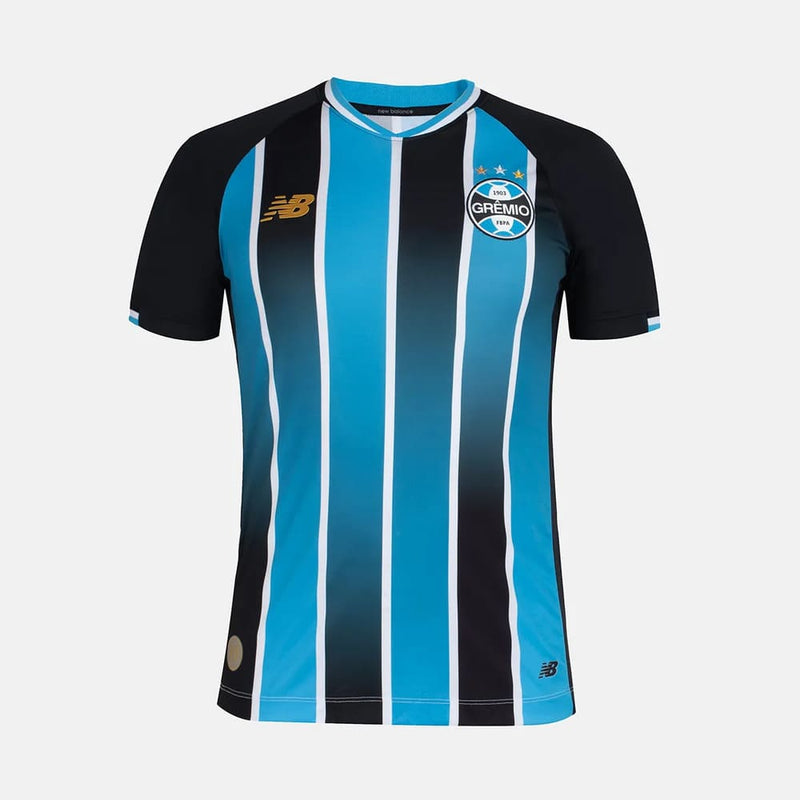 Camisa Grêmio I New Balance 26/27 Torcedor Azul/Preto