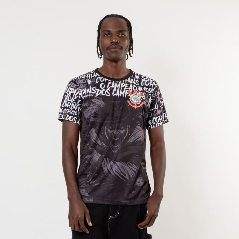 Camiseta Corinthians Surf Center Bem Vindo ao Hospício Preta