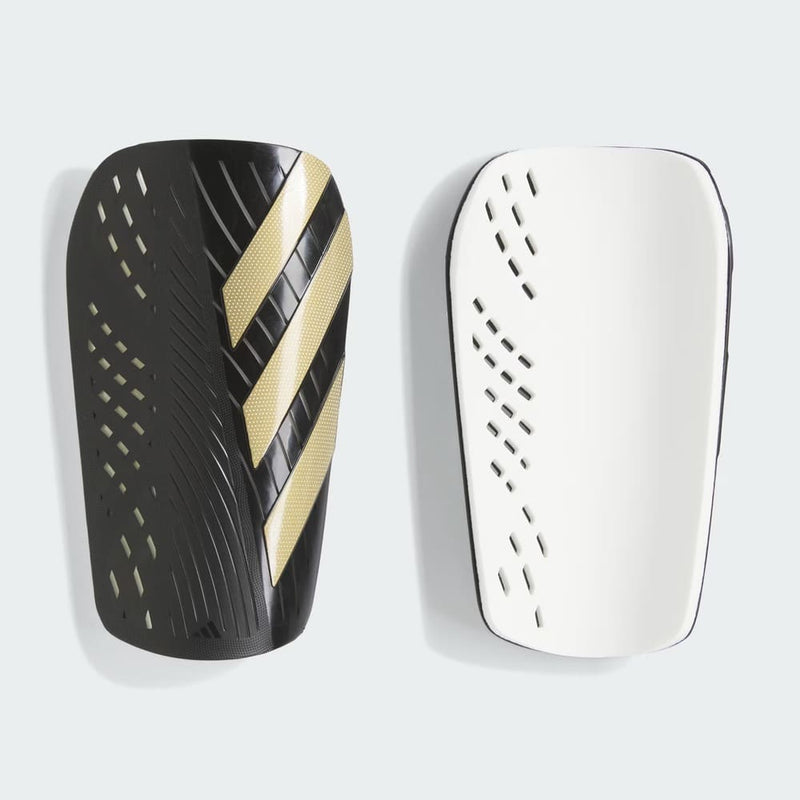 Caneleira Adidas Tiro Club Preto/Dourado