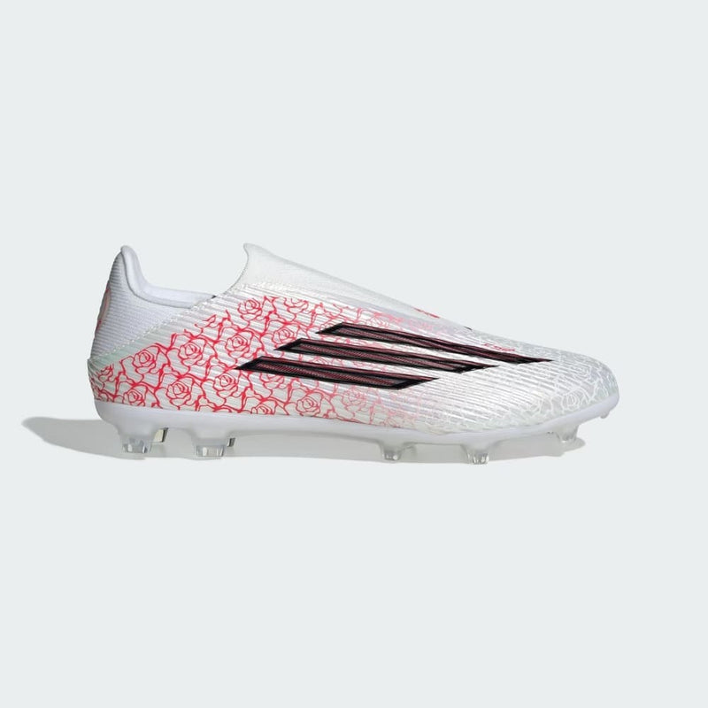 Chuteira Adidas Campo F50 League LL LY Branco/Vermelho
