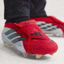Chuteira Adidas Campo Predator Elite FT Branco/Vermelho