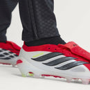 Chuteira Adidas Campo Predator Elite FT Branco/Vermelho