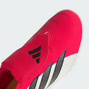Chuteira Adidas Society Predator Club FT Jr Branco/Vermelho