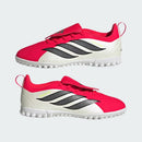 Chuteira Adidas Society Predator Club FT Jr Branco/Vermelho
