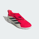 Chuteira Adidas Society Predator Club FT Jr Branco/Vermelho