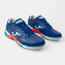 Chuteira Joma Futsal Top Flex Plus Marinho/Vermelho