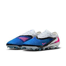 Chuteira Nike Campo Phantom 6 Low Elite Branco/Azul