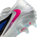 Chuteira Nike Campo Phantom 6 Low Elite Branco/Azul