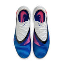 Chuteira Nike Campo Phantom 6 Low Elite Branco/Azul