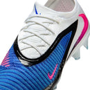 Chuteira Nike Campo Phantom 6 Low Elite Branco/Azul