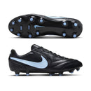 Chuteira Nike Campo Tiempo Ligera Pro Preto/Azul