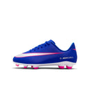 Chuteira Nike Campo Vapor 16 Club Jr Azul/Rosa