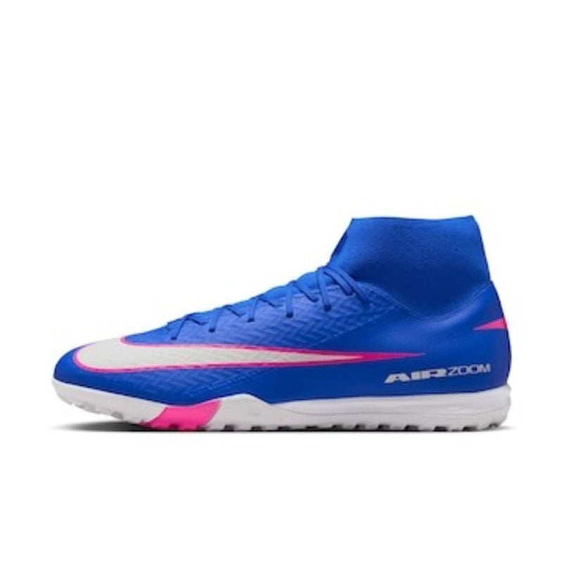 Chuteira Nike Society Zoom Superfly 10 Academy Azul/Rosa