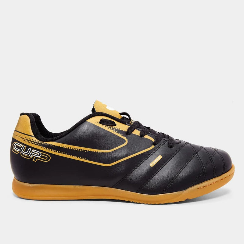 Chuteira Topper Futsal Cup VIII Preto/Dourado