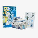 Chuteira Umbro Society Adamant Master Class Kintsugi Branco/Azul