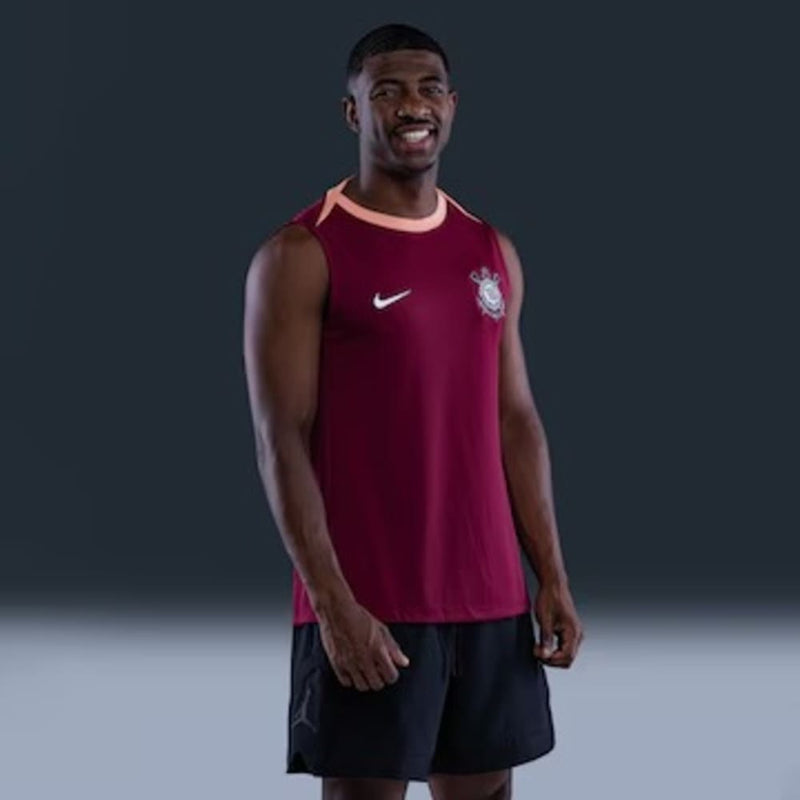 Regata Corinthians Treino Nike 2026 Vinho